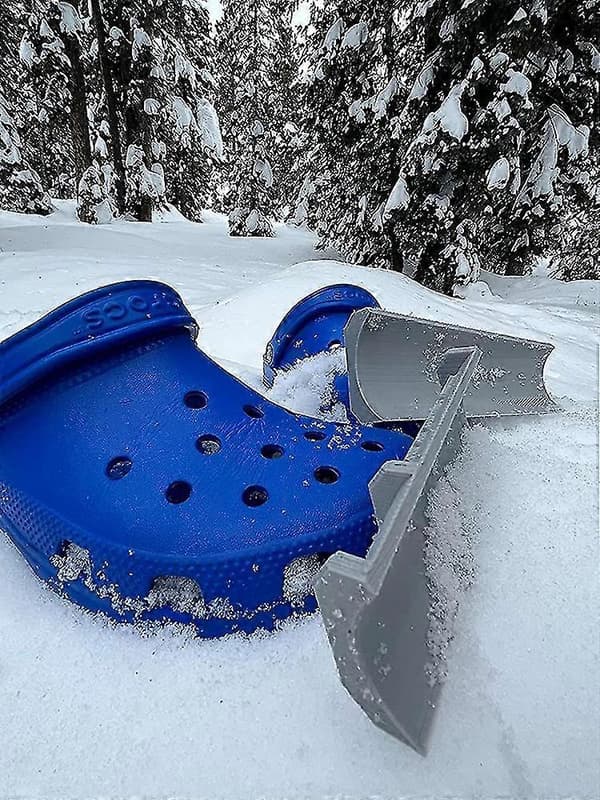 Lumilingon viehätysliite Crocsin etutarvikkeisiin Gray