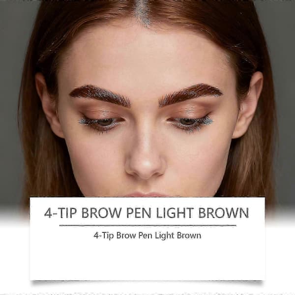 Eyebrow Pencil with 4-Tip Microblade for Natural Eyebrow Makeup Eyebrow Microblading Pen Waterproof & Smudge-Proof_hyq
