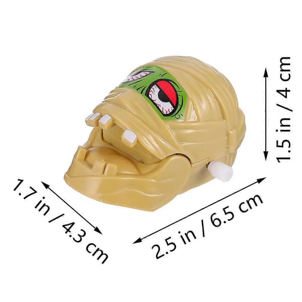 5 st Halloween Wind Up Toy Pop-up Toy Mummy Clockwork Toy Creative (som visas)