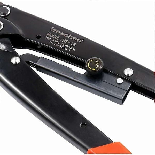 HS-16 Skraldeterminal Krympeværktøj til 1,5 til 16 mm2 (15 til 5 AWG) uisolerede terminaler (punkttype)