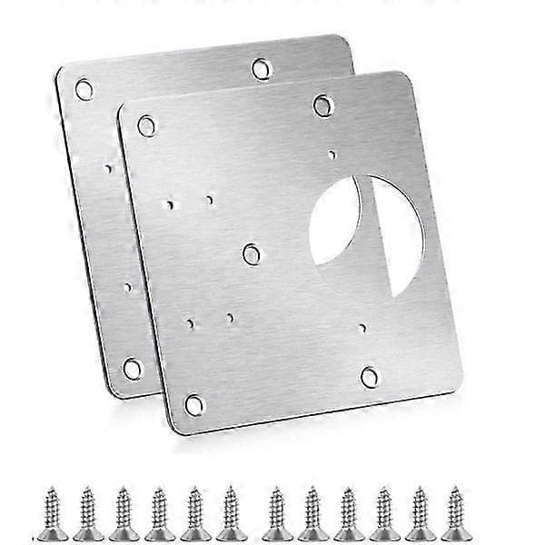 Reparationsplåt för gångjärn 90x90mm 2-pack