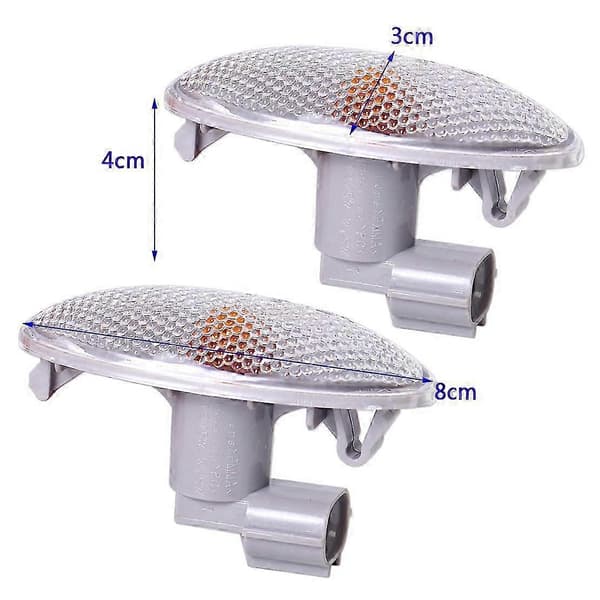 2X Bil Sideblinklys 12V Dynamisk Bil Sidelys kompatibel med Yaris 2006-2013