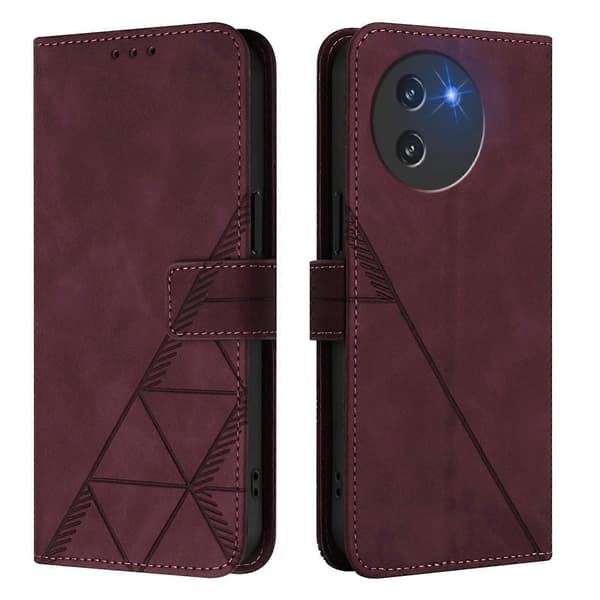 Crossbody 3D-preget flip-skinntelefondeksel (for Doogee Note 59 / Note 59 Pro)