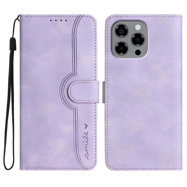 Heart Pattern Leather Feel Case for Doogee Note 58 / Note 58 Pro