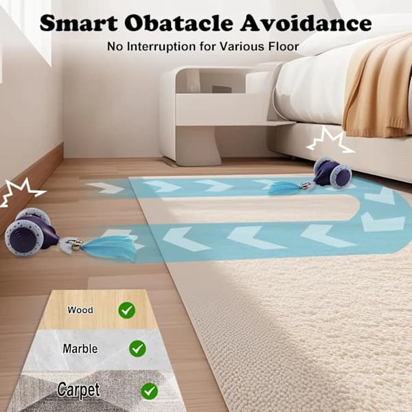 Interactive Cat Toy Mouse, Indoor Cat Toy, Automatic Cat Wheel, Rechargeable