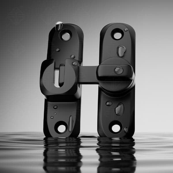 Barn Door Hardware, 90 Degree Heavy Duty Flip Security Latch, 1 Piece.