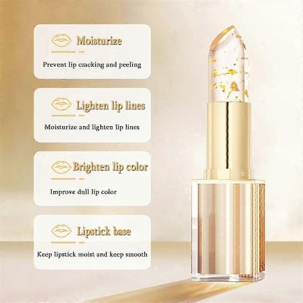Color-Changing Lipstick 2-Pack, pH-Reactive Long-Lasting Lipstick with Moisturizing Smudge-Proof Durability 26-27