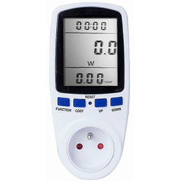Msbd Digital Lcd Energimåler Wattmeter Strømovervågningsenhed Elektricitet Kwh Strømmålingsanalysator