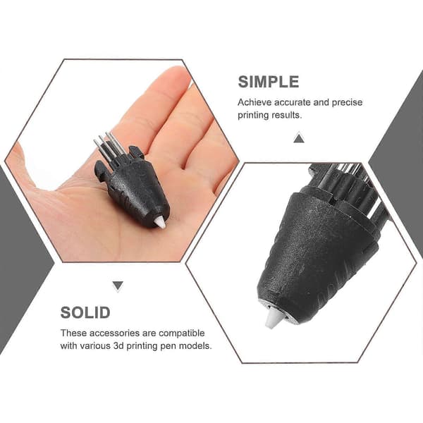 2 stk. 3D-printpen-dyseprinterhovedudskiftning tilbehør til printpen (5V 12V)