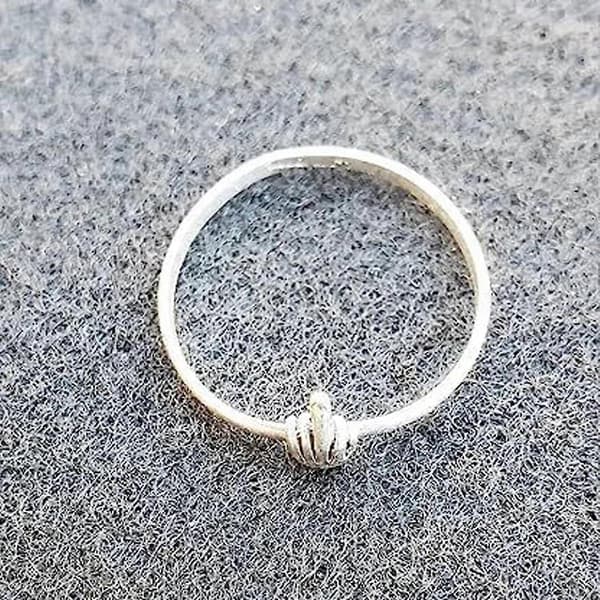 1 st söt rolig långfingerring, silver, en storlek passar alla 6