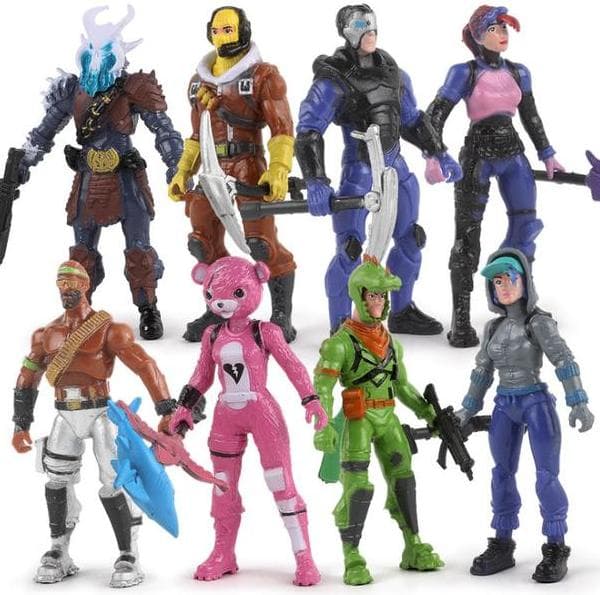 8 stk Fortnite Figurer 9CM julegaver Gave