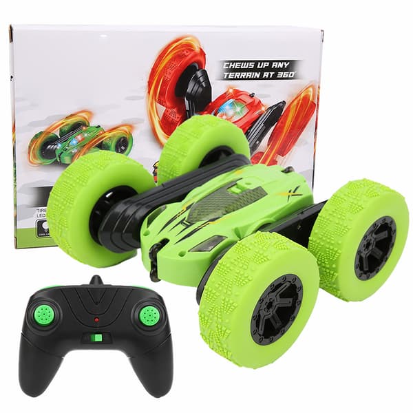2.4G Double-Sided Remote Control Stunt Car 360 Roll RC Toy Model_Super Gift