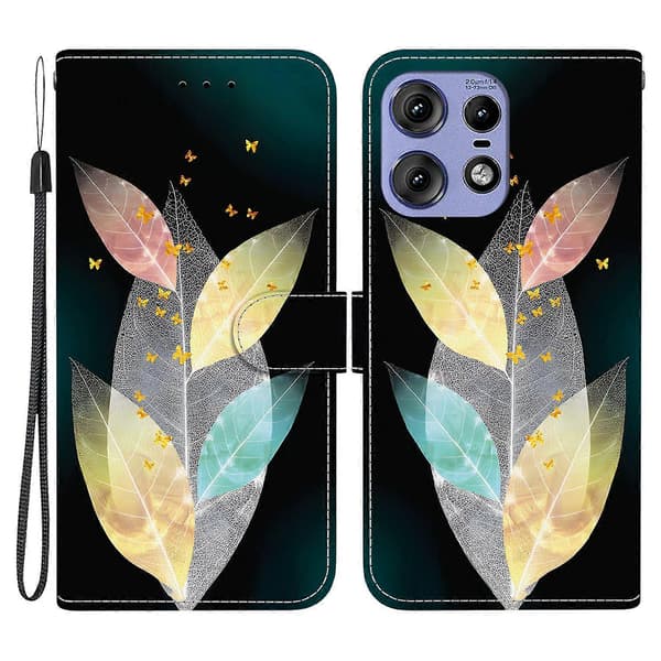 For Motorola Edge 50 Pro 5G Case Pattern Print Anti-Fall Leather Flip Wallet Phone Case (Style N)