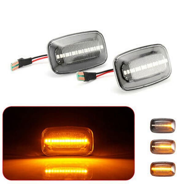 Dynamiske LED-sidemarkeringslys, flydende blinklys til Land Cruiser 70 80 100-serien