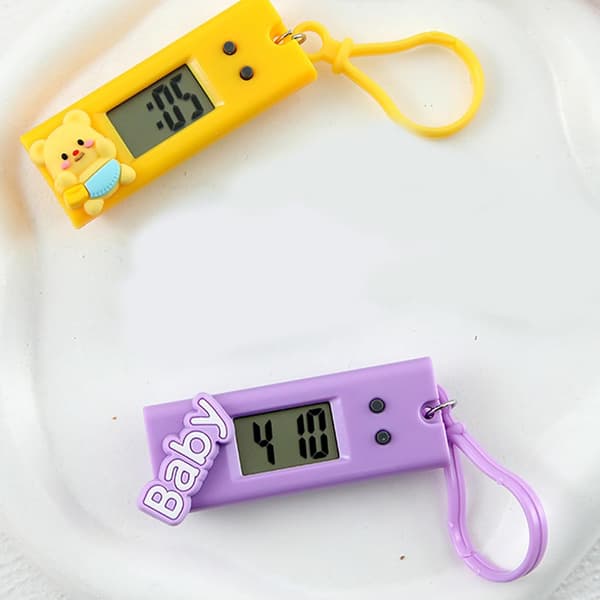 This portable mini wall clock for children is easy to carry, easy to read, safe, fun