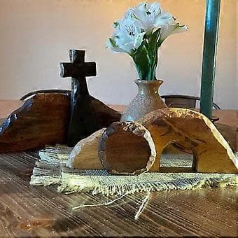 Easter Resurrection Scene Empty Tomb Scene for Shelf Decor Home Office Decor