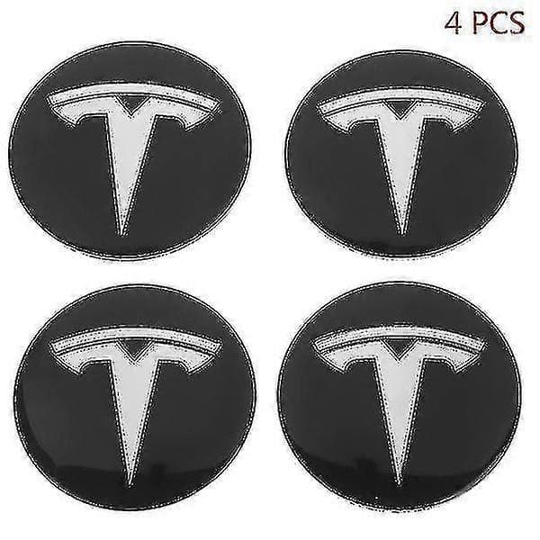 4 stk. hjulsenterdekselsett for Tesla Model 3 Y Tesla-tilbehør