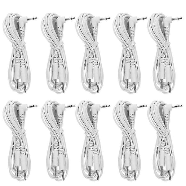 10 pcs Electrode Cables for TENS Massager Stimulator 2.5mm Connector (2 Pin)