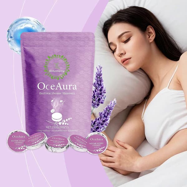 Lavender Shower Aromatherapy Tablets, Gentle Cleansing, Relaxing, Moisturizing, Stress Relief, 210g