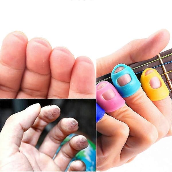 Celluloid Finger Picks Guitar Picks Finger Protectors Pick-up Clip