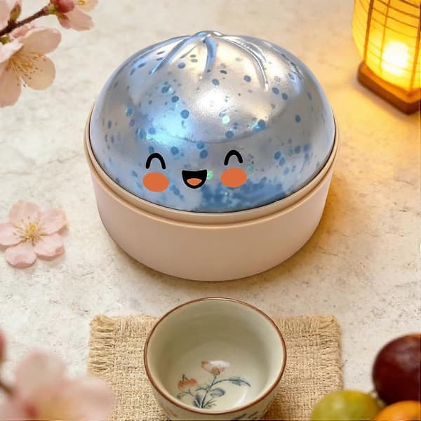 Gigantisk Glitter Dumpling Squishy, Squishy Dumpling Fidget-leke, Bao Bun Squishy Klemmeleke med Damper for Stresslindring Silver