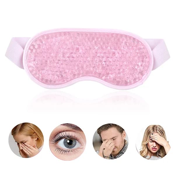 Sleeping Ice Pack Gel Eye Mask - Pink