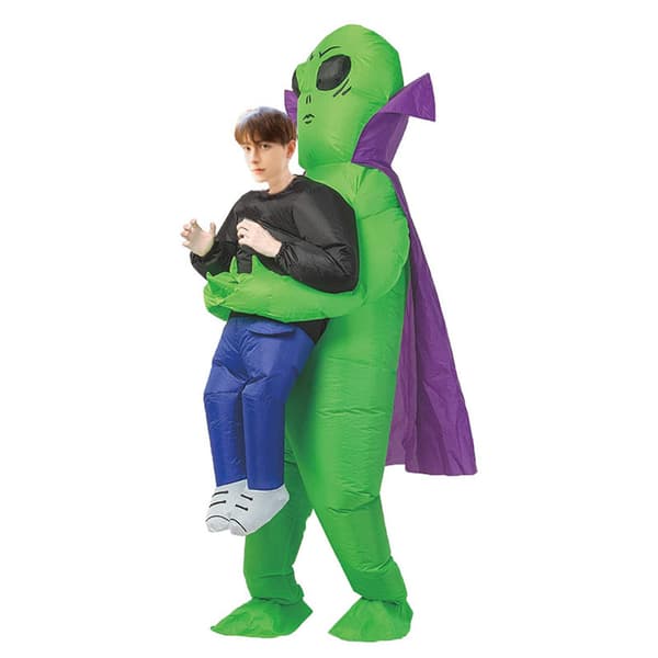 Oppustelig Alien-dragt til Halloween Cosplay