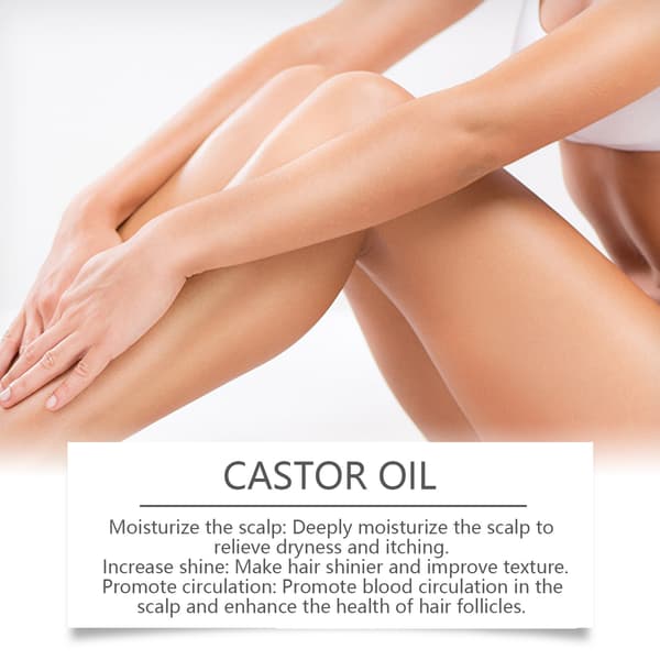 Multifunctional Castor Oil, a multi-purpose oil for moisturizing skin, eyelashes, and eyebrows.