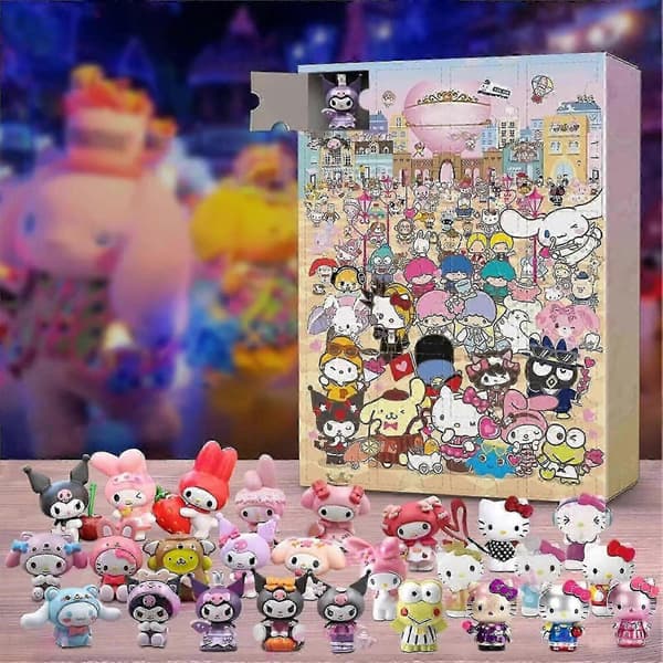 2026 Julekalender Hello Kitty Kuromi Melody Cinnamoroll 25-26s