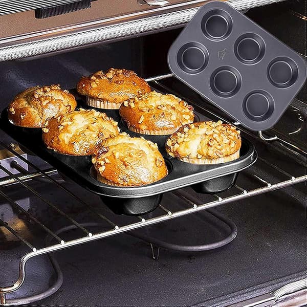 Jumbo muffinsformar, kolstål med non-stick-beläggning Cupcakeformar