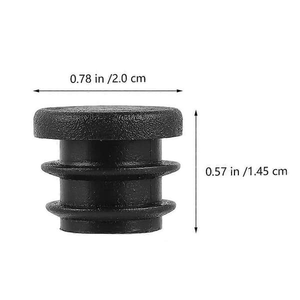 100 st 20 mm runda plastskydd möbelbenspluggar blindpluggar rörpropp_gåva