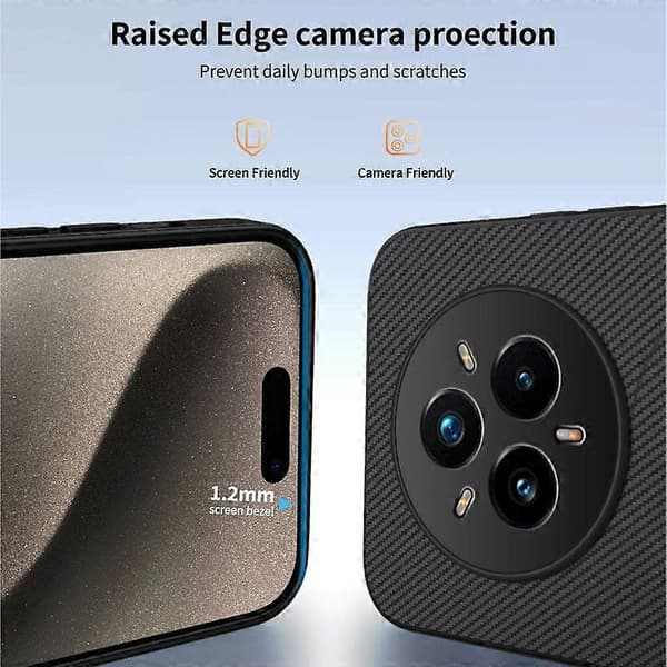 Case for Realme 14 Pro+(Plus) 5G Compatible with MagSafe Carbon Fiber Texture PC TPU Phone Case (Sapphire)