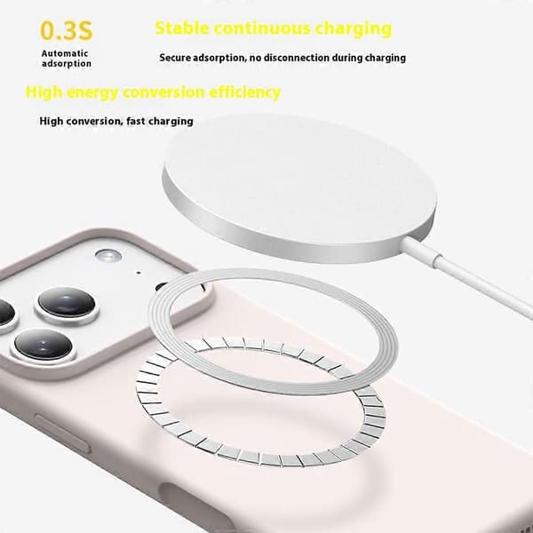 TKdaddy Case for iPhone 17 Pro Compatible with MagSafe Ultra-Thin Liquid Silicone + PC Phone Cover Rose Pink