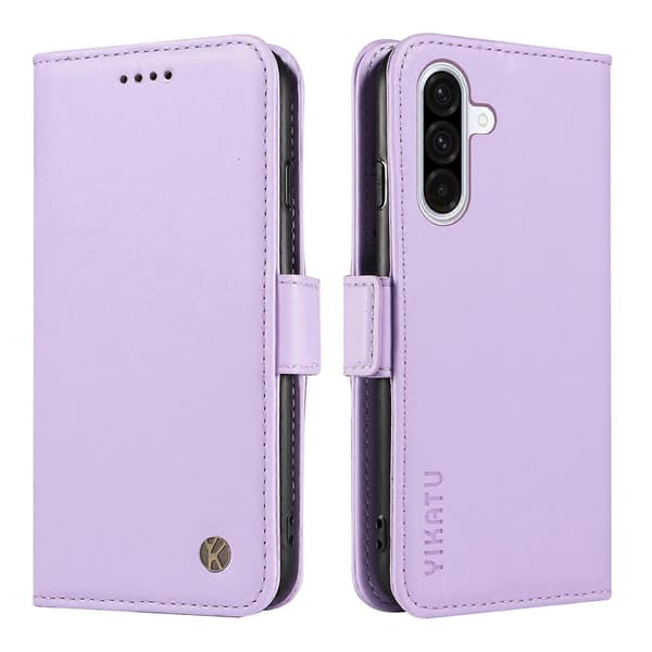 Leather Wallet Case with Stand for Samsung Galaxy A36 5G (Light Purple)