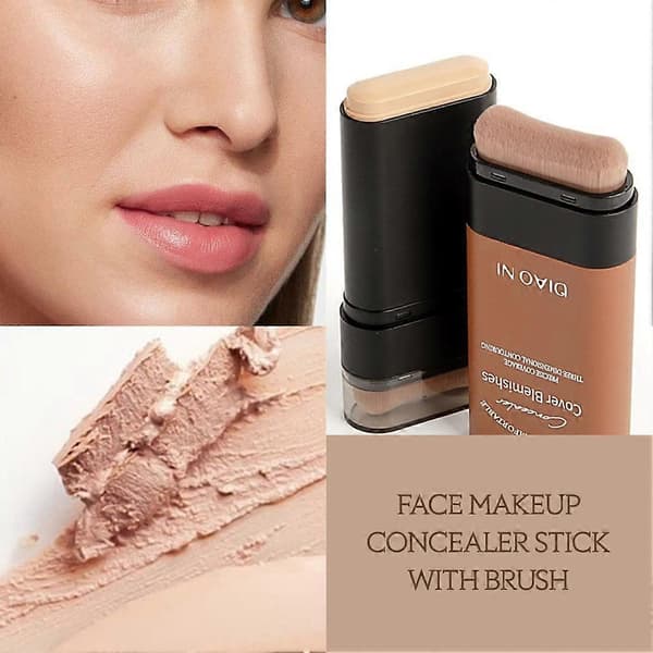 Portable Moisturizing Concealer Stick 20g, Natural Coverage Long-lasting Hydration for Multiple Skin Tones (Pink Skin Tone, 1 pc)