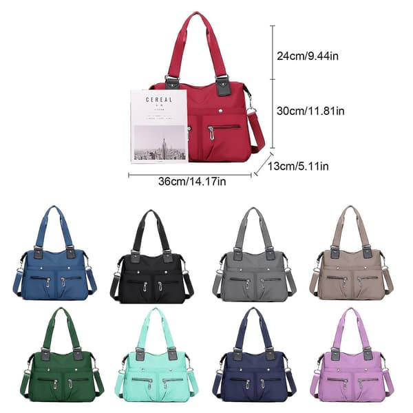 Women's Multi-Compartment Bag, Shoulder Bag, Waterproof, Large Capacity, Travel Bag