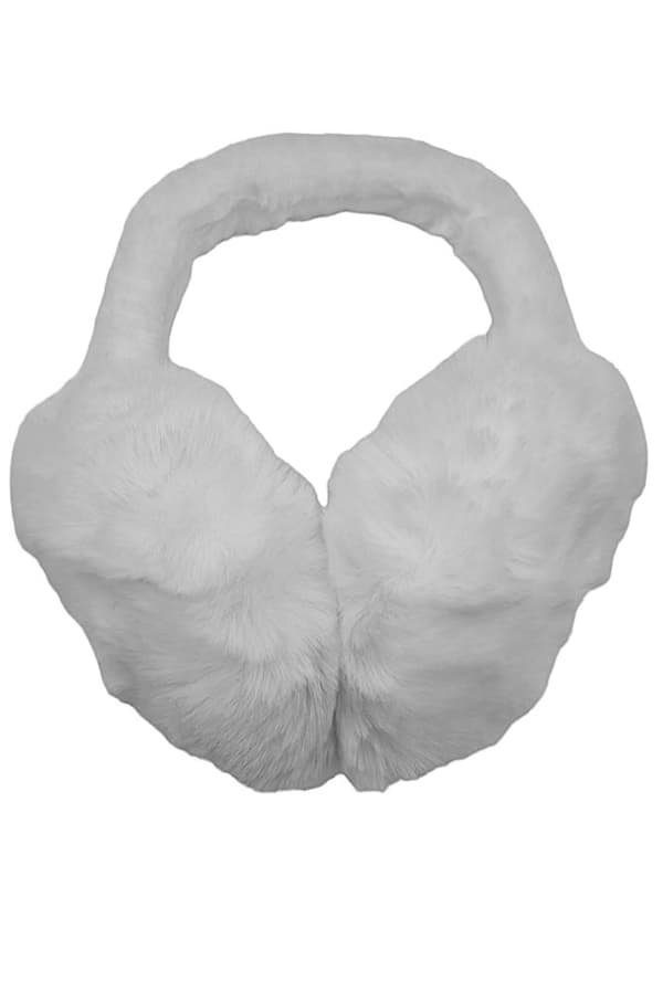 Vita fluffiga öronmuffar_Special Gift