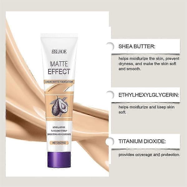 EELHOE Light Transparent Concealer Liquid Foundation, Moisturizing Concealer For A Natural, Light, Non-Removable Face Foundation