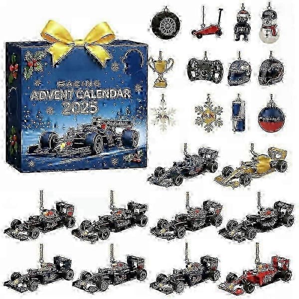 2026 25-26 F1 Adventskalender Adventskalender Julklapp Racing-tema Blind Box E