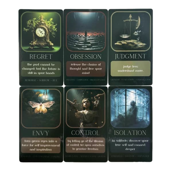 Shadow Work Oracle Cards Divination Deck Engelsk Vision Edition Tarot Brettspill For Selskap 254-TS254