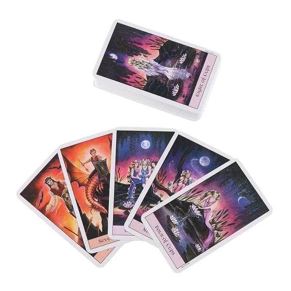 Crystal Vision Tarotkort Och PDF Vägledning Spådomslek Underhållningsfester Brädspel Stöder Grossist 78 ST/Box
