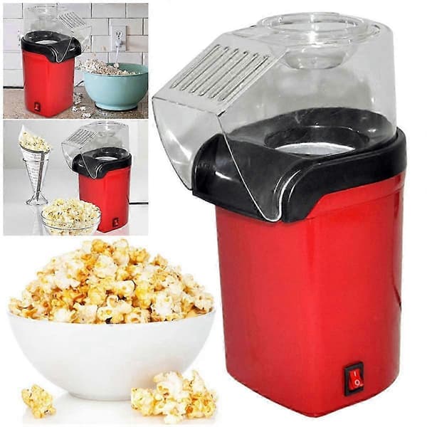 Mini Popcornmaskin Liten Automatisk Elektrisk Popcornmaskin for Barn EU-plugg