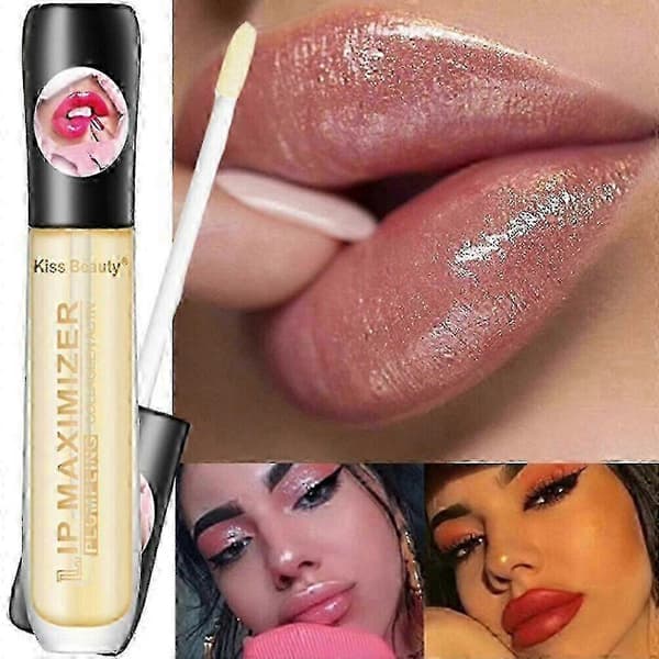 3 Pcs Lip Plumper Extreme Lip Gloss Maximizer Full Volume Bigger Lips Moisturizing Reduces Fine Lines on Lips 2025