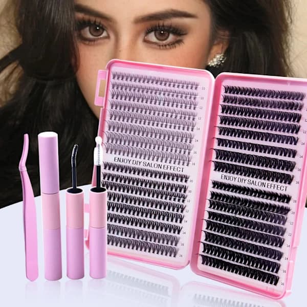 Pre-made Eyelashes Makeup Single Eyelashes Cluster Eyelashes Thin Pre-made Natural Fluffy False Eyelashes A