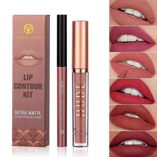 Lip Pencil Automatic Rotating Lipstick Waterproof Lady Tint Lipliner Cosmetics