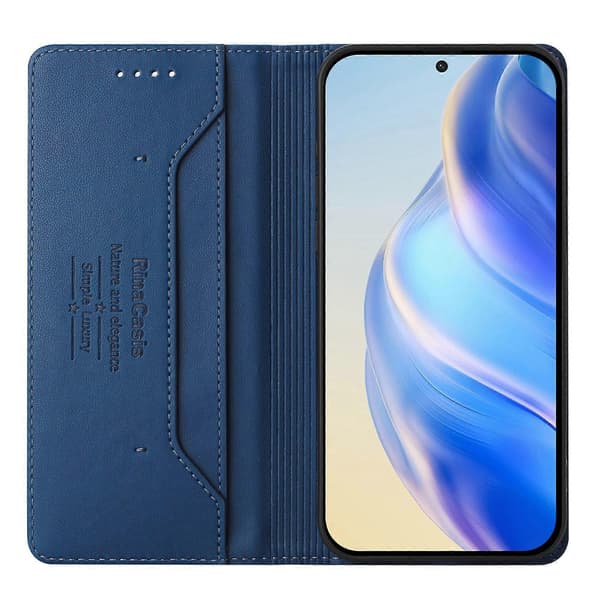 RC01 Double Fold Magnetic RFID Leather Case with Suction Cup (For DOOGEE N55 Plus)