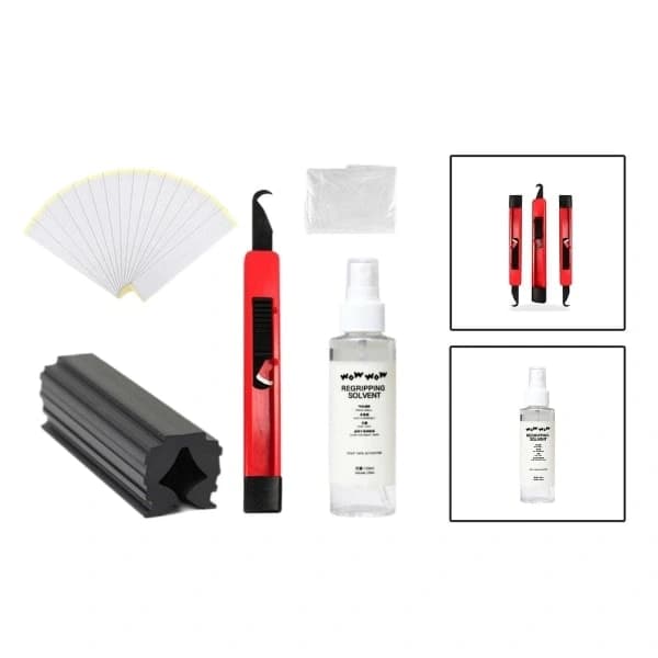 1/3 Golfkøllegrebssæt Grebstape Strips 120ml Grebsopløsningsmiddel Regrip 5 dele sæt 1 stk