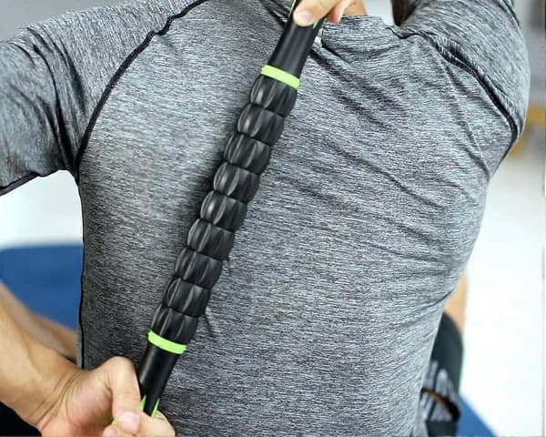 45 cm stickmassage för lindring av smärta, ömhet, kramp, massage, fysioterapi och kroppsåterhämtning (blå)