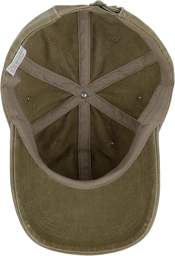 Baseball Cap for Men/Women in Cotton, Soft Washed Top Cap