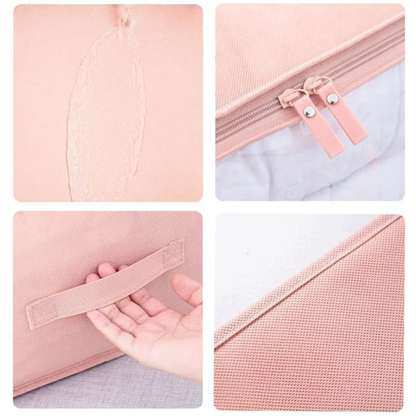 Clothing Storage Bag - Medium [Dustproof + Odorless + Skin-friendly] - Pink + Light Blue
